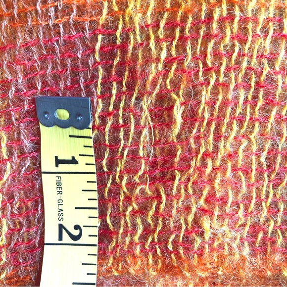 Vintage wool mohair Scottish plaid Heather Weave afghan throw blanket shawl - Picture 9 of 12